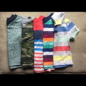 Lot of 5 toddler boy tees. Various brands/sizes